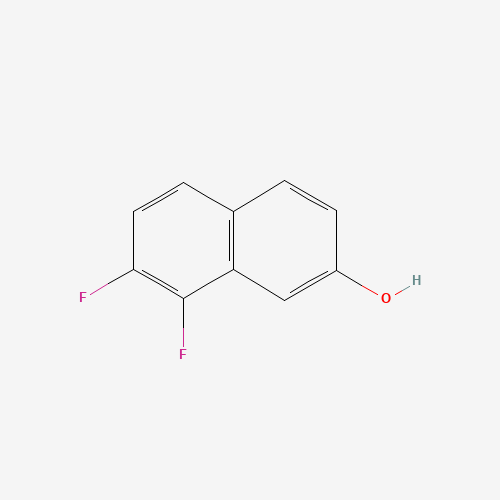 7.8-Difluoro-2-Naphthol (CAS: 675132-42-0) - Chemical Structure and Molecular Formula 