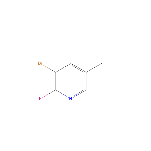 3-Bromo-2-fluoro-5-methylpyridine (CAS: 17282-01-8) - Chemical Structure and Molecular Formula 
