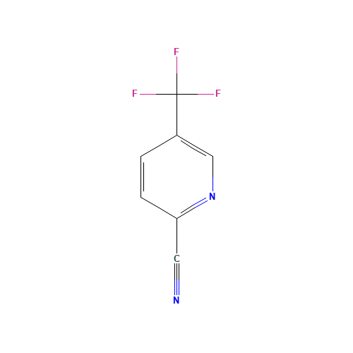 (5-TRIFLUOROMETHYL-PYRIDIN-2-YL)-ACETONITRILE (CAS: 95727-86-9) - Chemical Structure and Molecular Formula 