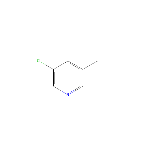 3-CHLORO-5-METHYLPYRIDINE (CAS: 19230-55-8) - Chemical Structure and Molecular Formula 