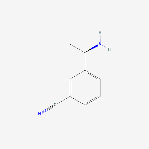 (R)-3-(1-aminoethyl)benzonitrile chemical structure (R)-3-(1-aminoethyl)benzonitrile (CAS: 127852-31-7) - Chemical Structure and Molecular Formula