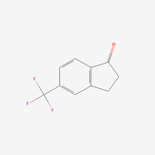 5-(Trifluoromethyl)-1-indanone (CAS: 150969-56-5) - Chemical Structure and Molecular Formula 