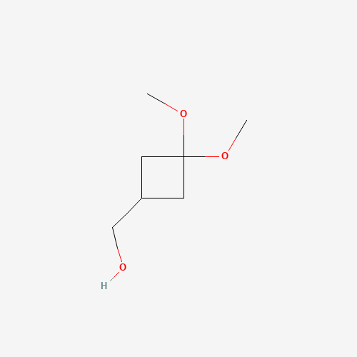 (3,3-dimethoxycyclobutyl)methanol (CAS: 175021-11-1) - Chemical Structure and Molecular Formula 