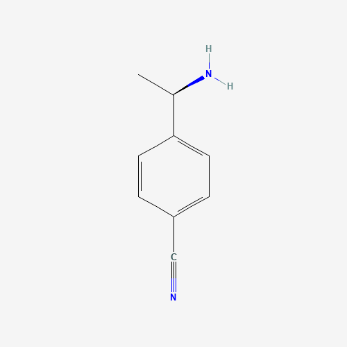 (R)-1-(4-CYANOPHENYL)ETHANAMINE (CAS: 210488-53-2) - Chemical Structure and Molecular Formula 