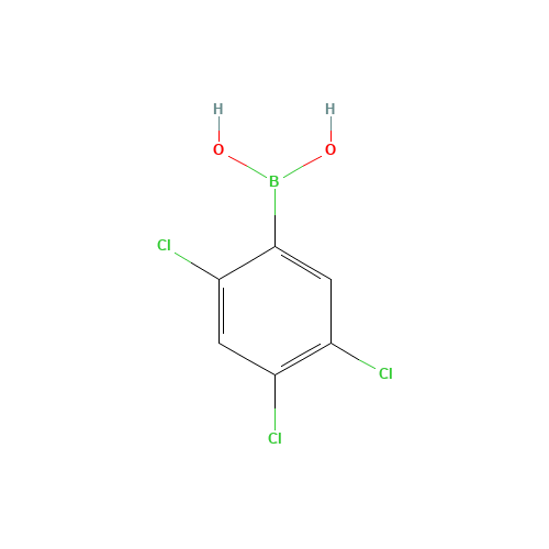 2,4,5-Trichlorophenylboronic acid (CAS: 220210-55-9) - Chemical Structure and Molecular Formula 