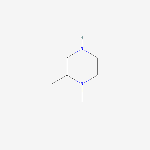 1,2-DIMETHYL-PIPERAZINE (CAS: 25057-77-6) - Chemical Structure and Molecular Formula 