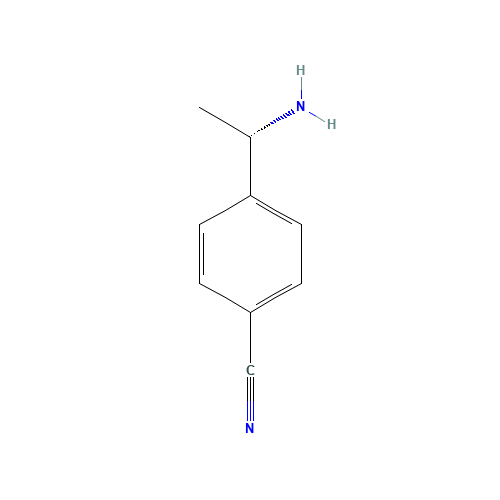 (S)-1-(4-CYANOPHENYL)ETHANAMINE (CAS: 36244-70-9) - Chemical Structure and Molecular Formula 