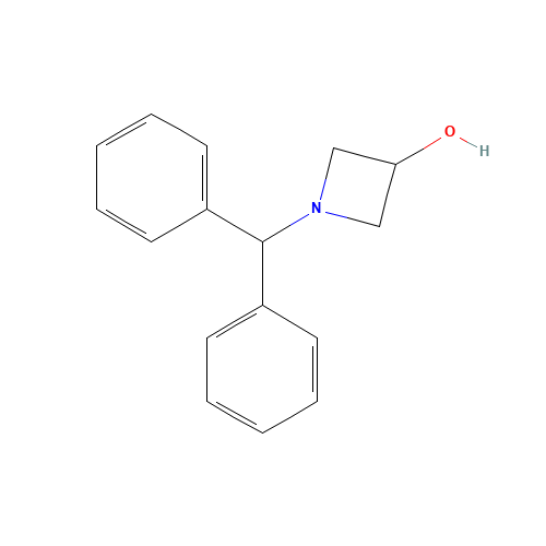 1-BENZHYDRYLAZETAN-3-OL (CAS: 40432-51-7) - Chemical Structure and Molecular Formula 