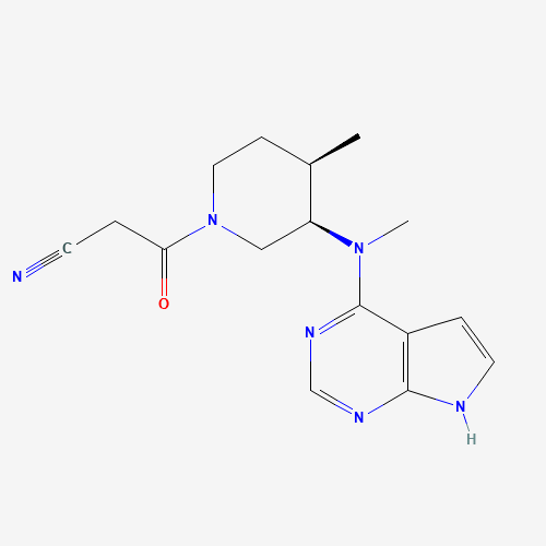 3-((3R,4R)-4-methyl-3-(methyl(7H-pyrrolo[2,3-d]pyrimidin-4-yl)amino)piperidin-1-yl)-3-oxopropanenitrile (CAS: 477600-75-2) - Related Chemical Product