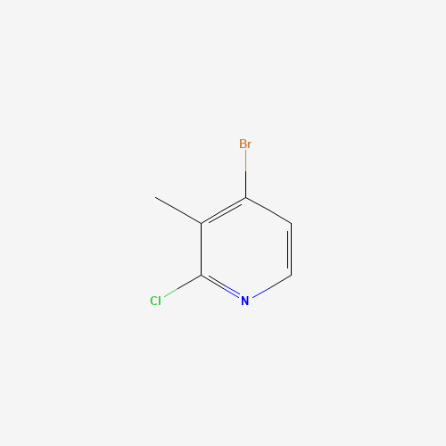 2-Chloro-4-Bromo-3-Picoline (CAS: 128071-86-3) - Chemical Structure and Molecular Formula 