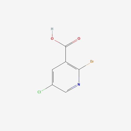 2-Bromo-5-chloronicotinic acid (CAS: 65550-79-0) - Chemical Structure and Molecular Formula 