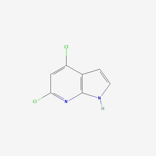 1H-Pyrrolo[2,3-b]pyridine,4,6-dichloro- (CAS: 5912-18-5) - Chemical Structure and Molecular Formula 
