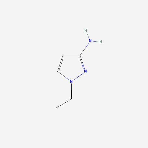 1-ETHYL-1H-PYRAZOL-3-AMINE (CAS: 55361-49-4) - Chemical Structure and Molecular Formula 