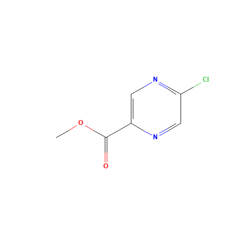 Methyl 5-chloropyrazine-2-carboxylate (CAS: 33332-25-1) - Chemical Structure and Molecular Formula 