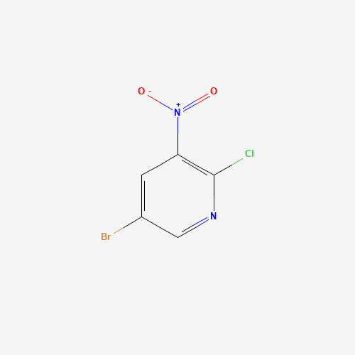5-Bromo-2-chloro-3-nitropyridine (CAS: 67443-38-3) - Chemical Structure and Molecular Formula 