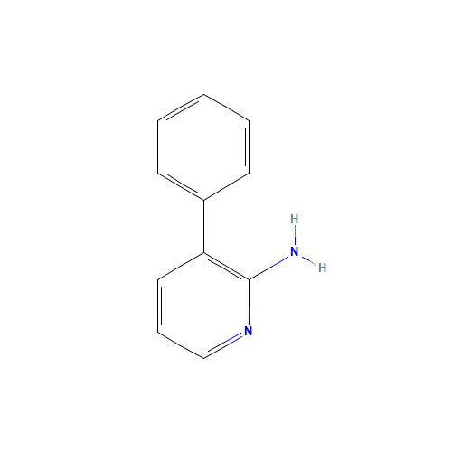 3-PHENYL-PYRIDIN-2-YLAMINE (CAS: 87109-10-2) - Chemical Structure and Molecular Formula 