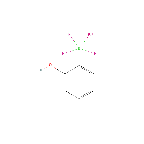 POTASSIUM 2-HYDROXYPHENYLTRIFLUOROBORATE (CAS: 850313-92-7) - Chemical Structure and Molecular Formula 