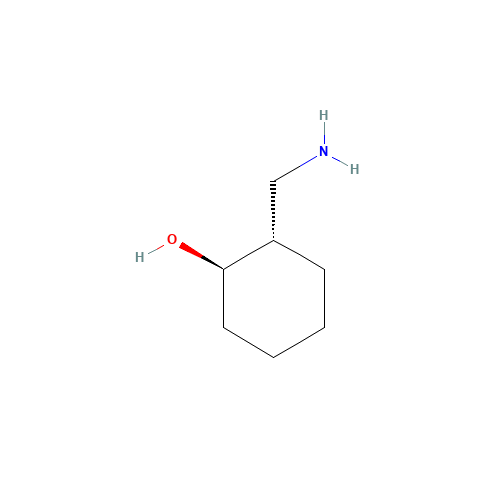 TRANS-2-AMINOMETHYL-1-CYCLOHEXANOL (CAS: 5691-09-8) - Chemical Structure and Molecular Formula 