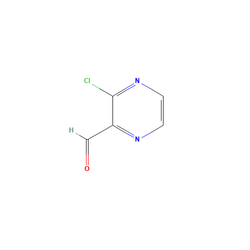 3-CHLORO-PYRAZINE-2-CARBALDEHYDE (CAS: 121246-96-6) - Chemical Structure and Molecular Formula 