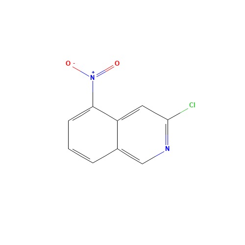 3-CHLORO-5-NITROISOQUINOLINE (CAS: 10296-47-6) - Chemical Structure and Molecular Formula 