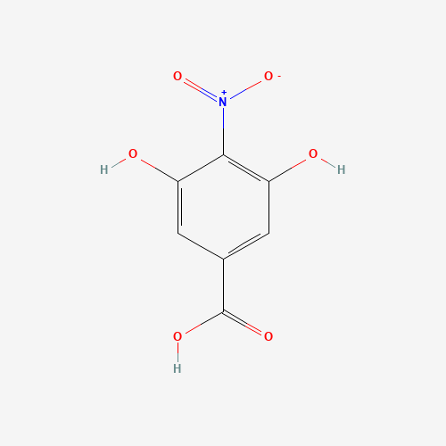 3,5-DIHYDROXY-4-NITROBENZOIC ACID (CAS: 1081544-32-2) - Chemical Structure and Molecular Formula 