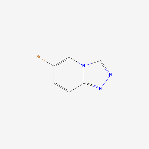 6-BROMO-1,2,4-TRIAZOLO[4,3-1]PYRIDINE (CAS: 108281-79-4) - Chemical Structure and Molecular Formula 