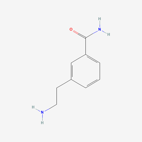 3-(2-Aminoethyl)benzamide (CAS: 1118786-88-1) - Chemical Structure and Molecular Formula 