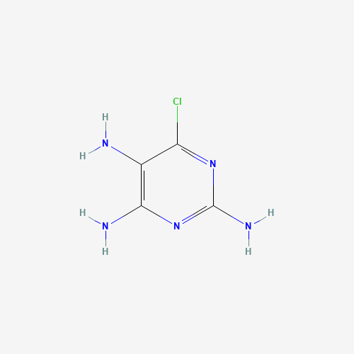 2,4,5-Triamino-6-chloropyrimidine (CAS: 1194-78-1) - Chemical Structure and Molecular Formula 