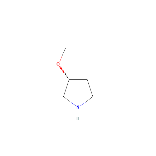 (R)-3-METHOXYPYRROLIDINE (CAS: 120099-60-7) - Chemical Structure and Molecular Formula 
