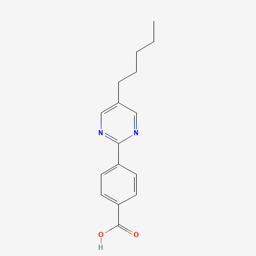 5-Pentylpyrimidine-2-Yl-P-BenzoicAcid (CAS: 123704-47-2) - Chemical Structure and Molecular Formula 