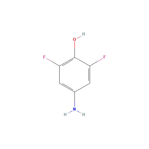 4-Amino-2,6-difluorophenol (CAS: 126058-97-7) - Chemical Structure and Molecular Formula 