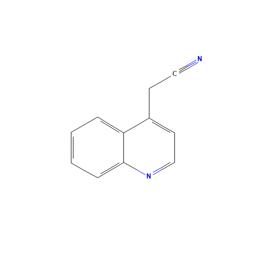 2-(quinolin-4-yl)acetonitrile (CAS: 14003-46-4) - Chemical Structure and Molecular Formula 