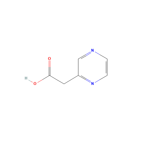 2-PYRAZINE ACETIC ACID (CAS: 140914-89-2) - Chemical Structure and Molecular Formula 
