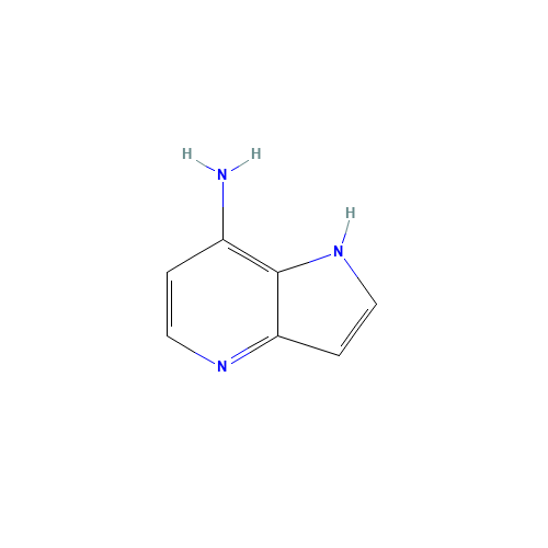 1H-pyrrolo[3,2-b]pyridin-7-amine (CAS: 142078-41-9) - Chemical Structure and Molecular Formula 