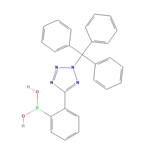[2-[2-(TRIPHENYLMETHYL)-2H-TETRAZOL-5-YL]PHENYL]BORONIC ACID (CAS: 143722-25-2) - Related Chemical Product
