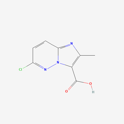 Imidazo[1,2-b]pyridazine-3-carboxylic acid,6-chloro-2-methyl- (CAS: 14714-22-8) - Chemical Structure and Molecular Formula 