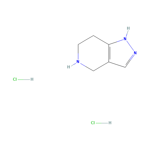 4,5,6,7-TETRAHYDRO-1H-PYRAZOLO[4,3-C]PYRIDINE DIHYDROCHLORIDE (CAS: 157327-44-1) - Chemical Structure and Molecular Formula 