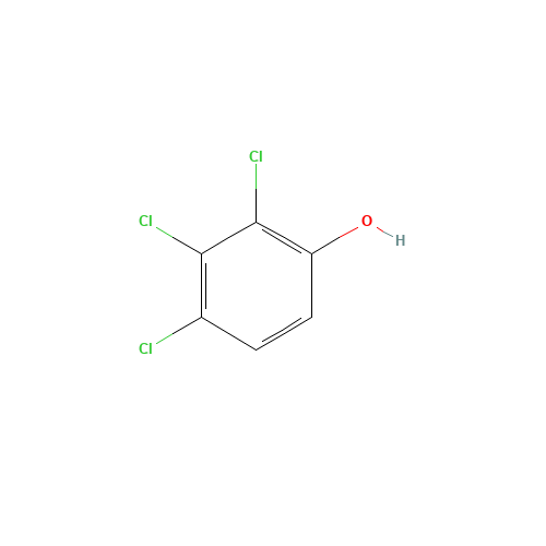 2,3,4-TRICHLOROPHENOL (CAS: 15950-66-0) - Chemical Structure and Molecular Formula 