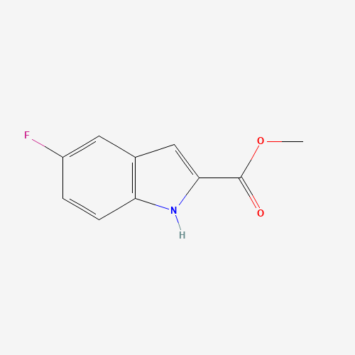 5-FLUORO-1H-INDOLE-2-CARBOXYLIC ACID METHYL ESTER (CAS: 167631-84-7) - Chemical Structure and Molecular Formula 