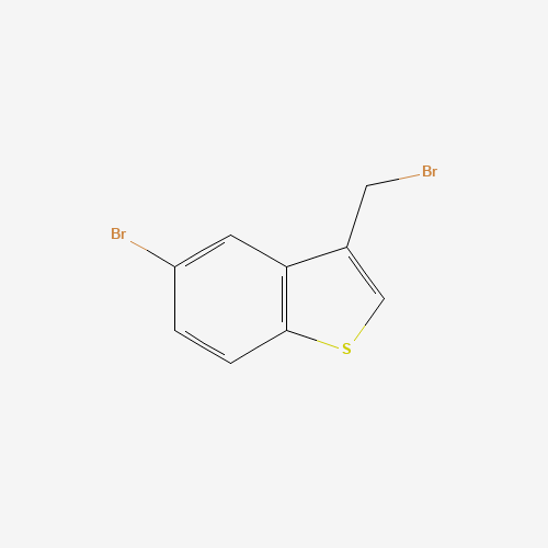 5-bromo-3-(bromomethyl)benzo[b]thiophene (CAS: 1757-24-0) - Chemical Structure and Molecular Formula 