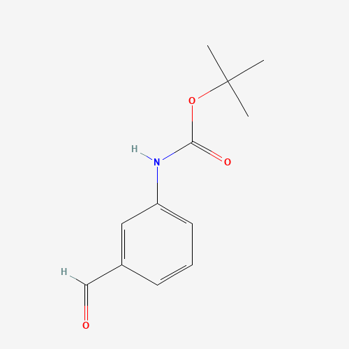 (3-FORMYL-PHENYL)-CARBAMIC ACID TERT-BUTYL ESTER (CAS: 176980-36-2) - Chemical Structure and Molecular Formula 