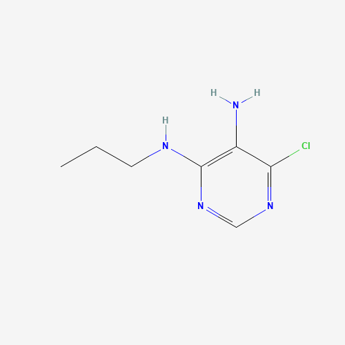 6-CHLORO-N4-PROPYL-4,5-PYRIMIDINEDIAMINE (CAS: 195252-56-3) - Chemical Structure and Molecular Formula 