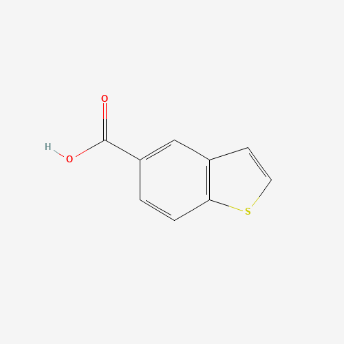 1-BENZOTHIOPHENE-5-CARBOXYLIC ACID (CAS: 2060-64-2) - Chemical Structure and Molecular Formula 