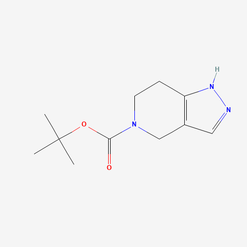 tert-butyl 6,7-dihydro-1H-pyrazolo[4,3-c]pyridine-5(4H)-carboxylate (CAS: 230301-11-8) - Chemical Structure and Molecular Formula 