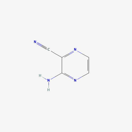 3-AMINOPYRAZINE-2-CARBONITRILE (CAS: 25911-65-3) - Chemical Structure and Molecular Formula 