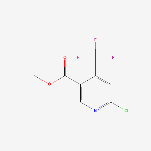 METHYL 6-CHLORO-4-(TRIFLUOROMETHYL)NICOTINATE (CAS: 261635-79-4) - Chemical Structure and Molecular Formula 