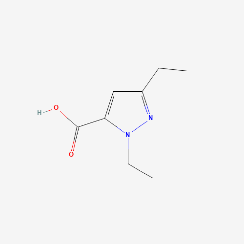 1,3-DIETHYL-1H-PYRAZOLE-5-CARBOXYLIC ACID (CAS: 26308-43-0) - Chemical Structure and Molecular Formula 