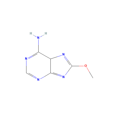 8-Methoxy-5H-purin-6-amine (CAS: 28128-32-7) - Chemical Structure and Molecular Formula 