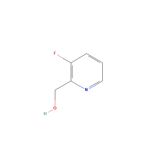 (3-FLUOROPYRID-2-YL)METHANOL (CAS: 31181-79-0) - Chemical Structure and Molecular Formula 