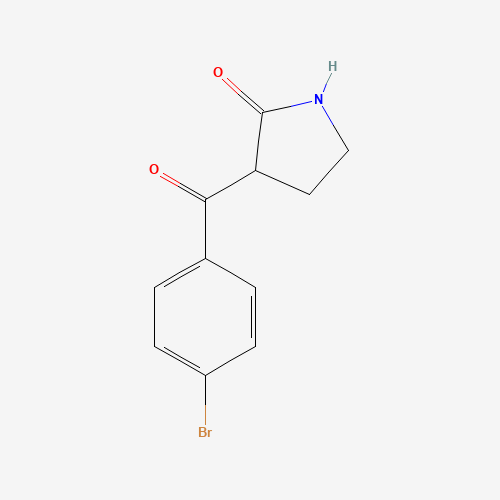 3-(4-BROMO-BENZOYL)-PYRROLIDIN-2-ONE (CAS: 328546-97-0) - Chemical Structure and Molecular Formula 
